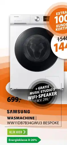 Expert Samsung Wasmachine WW11DB7B34GWU3 Bespoke aanbieding