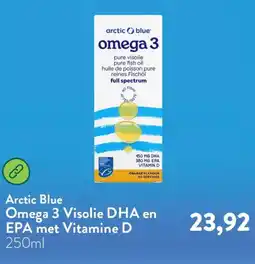 Holland & Barrett Arctic Blue Omega 3 Visolie DHA en EPA met Vitamine D aanbieding