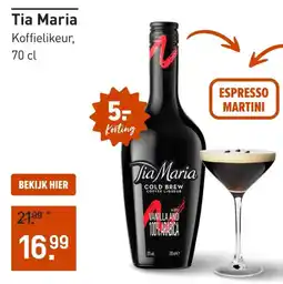 Gall & Gall Tia Maria Koffielikeur aanbieding