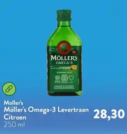 Holland & Barrett Moller's Omega-3 Levertraan Citroen aanbieding