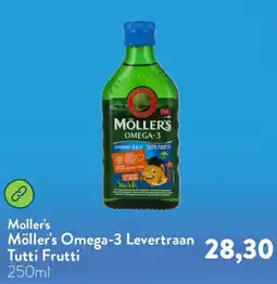 Holland & Barrett Moller's Möller's Omega-3 Levertraan Tutti Frutti aanbieding