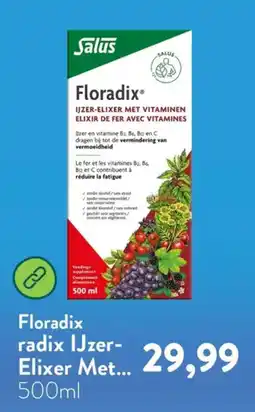 Holland & Barrett Salus Floradix IJzer-Elixer Met... aanbieding