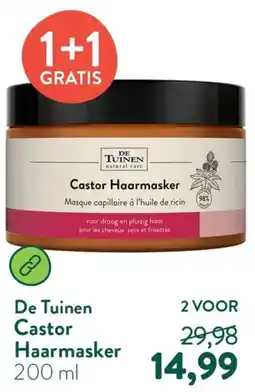 Holland & Barrett De Tuinen Castor Haarmasker aanbieding