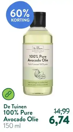 Holland & Barrett De Tuinen 100% Pure Avocado Olie aanbieding