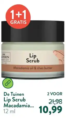 Holland & Barrett De Tuinen Lip Scrub aanbieding