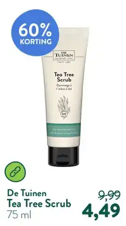 Holland & Barrett De Tuinen Tea Tree Scrub aanbieding