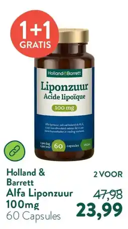 Holland & Barrett Holland & Barrett Alfa Liponzuur 100mg aanbieding