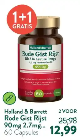 Holland & Barrett Holland & Barrett Rode Gist Rijst aanbieding