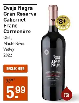 Gall & Gall Oveja Negra Gran Reserva Cabernet Franc Carmenère aanbieding