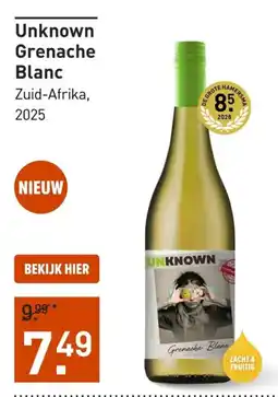Gall & Gall Unknown Grenache Blanc aanbieding