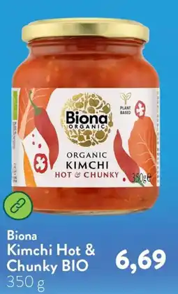 Holland & Barrett Biona Kimchi Hot & Chunky BIO aanbieding