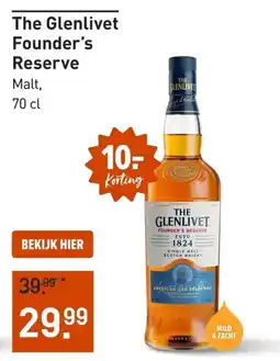 Gall & Gall The Glenlivet Founder's Reserve aanbieding