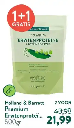 Holland & Barrett Holland & Barrett Premium Erwtenproteïne aanbieding