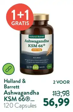 Holland & Barrett Holland & Barrett Ashwagandha KSM 66® aanbieding