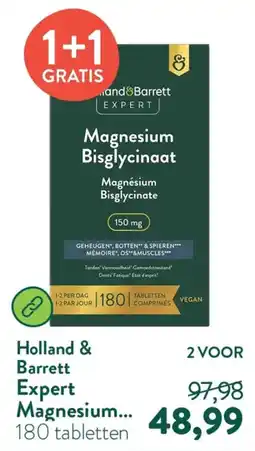 Holland & Barrett Holland & Barrett Expert Magnesium Bisglycinaat aanbieding