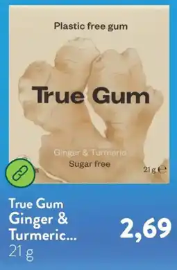 Holland & Barrett True Gum Ginger & Turmeric aanbieding