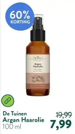 Holland & Barrett De Tuinen Argan Haarolie aanbieding