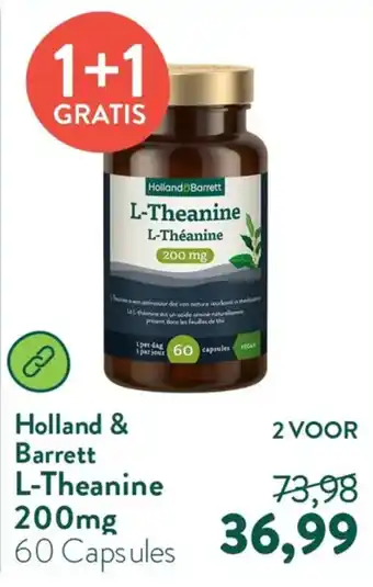 Holland & Barrett Holland & Barrett L-Theanine 200mg aanbieding
