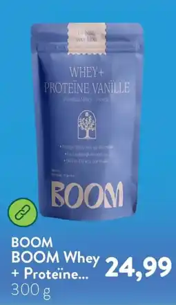 Holland & Barrett boom whey + proteïne vanille aanbieding