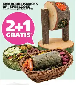 Ranzijn Knaagdiersnacks of -speelgoed JR Farm aanbieding