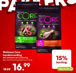 Pets Place Wellness Core hondenvoeding aanbieding