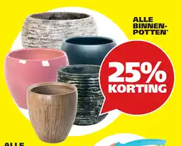 Tuinland alle binnen-potten aanbieding