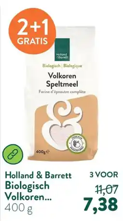 Holland & Barrett Holland & Barrett Biologisch Volkoren Speltmeel aanbieding