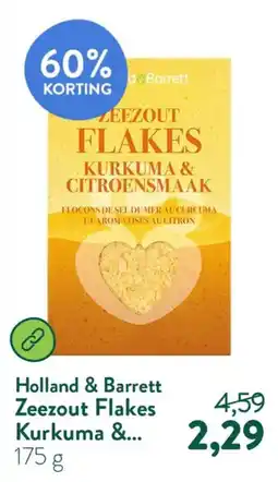 Holland & Barrett Holland & Barrett Zeezout Flakes Kurkuma &... aanbieding