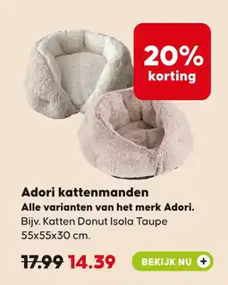 Pets Place Adori kattenmanden aanbieding