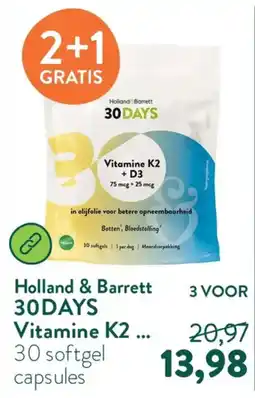 Holland & Barrett Holland & Barrett 30DAYS Vitamine K2 aanbieding