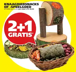 Tuinland JR Farm Knaagdiersnacks of Speelgoed aanbieding