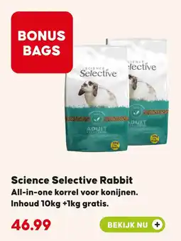 Pets Place Science Selective Rabbit aanbieding