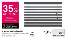 Karwei vtwonen houten jaloezie aanbieding