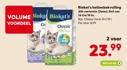 Pets Place Biokat's kattenbakvulling aanbieding