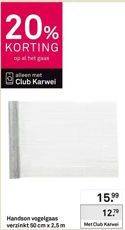 Karwei Handson vogelgaas aanbieding