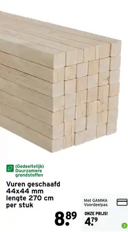 GAMMA Vuren geschaafd aanbieding