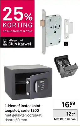 Karwei Nemef Insteekslot Loopslot, Serie 1200 aanbieding