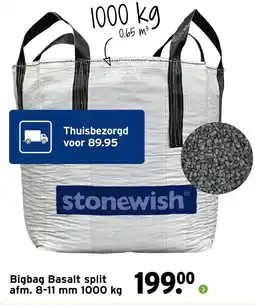 GAMMA stonewish Bigbag Basalt split aanbieding