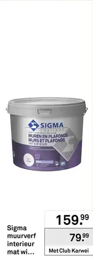 Karwei Sigma muurverf interieur mat wi... aanbieding