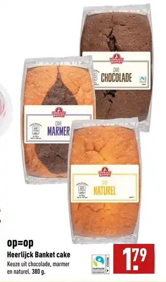 ALDI Heerlijck Banket cake 380g aanbieding