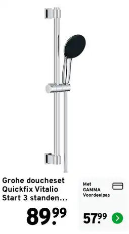 GAMMA Grohe Quickfix Vitalio Start 3 standen aanbieding