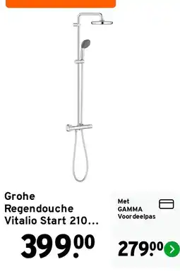 GAMMA Grohe Regendouche Vitalio Start 210... aanbieding