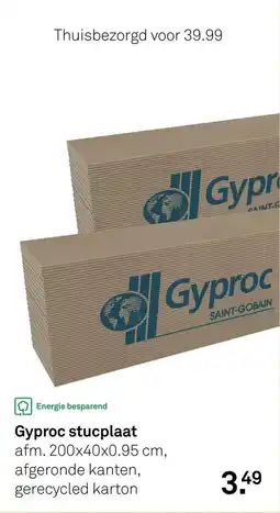 Karwei Gyproc stucplaat aanbieding