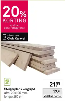 Karwei Club Karwei Steigerplank vergrijsd aanbieding