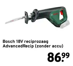 GAMMA Bosch 18V reciprozaag AdvancedRecip aanbieding