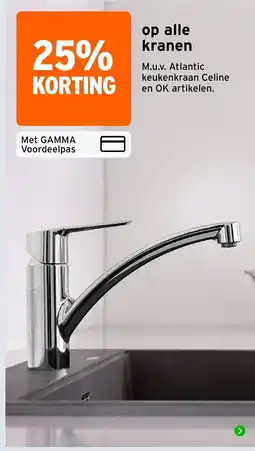 GAMMA Atlantic keukenkraan Celine aanbieding