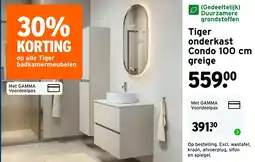 GAMMA Tiger onderkast Condo 100 cm greige aanbieding