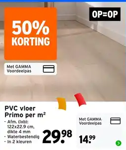 GAMMA PVC vloer Primo aanbieding