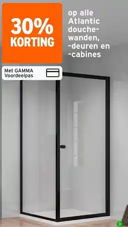 GAMMA Atlantic douche-wanden -deuren en -cabines aanbieding