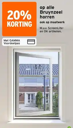 GAMMA Bruynzeel horren aanbieding
